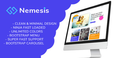 [ThemeForest] Nemesis Premium Responsive Minimal Blogger Template Free Download