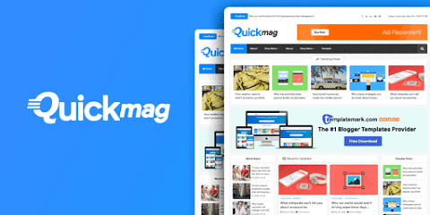 Quick Mag Premium Magazine Blogger Template Free Download