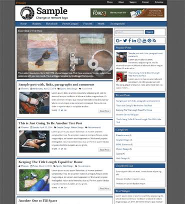 Frontier Blogger Template